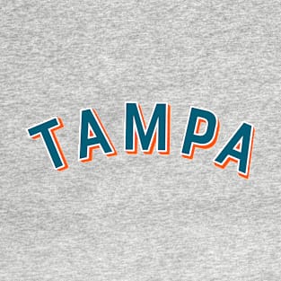 Tampa Florida Vintage Arch Letters T-Shirt